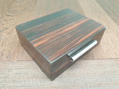 Art deco box in coromandel wood 
