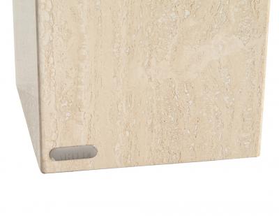 Artedi Vintage Mid Century Modern Italian Travertine Accent Table