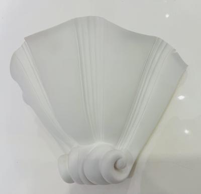 Artelier Sedap Pair of French Atelier Sedap Shell Plaster Art Deco Wall Lamps