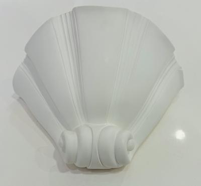 Artelier Sedap Pair of French Atelier Sedap Shell Plaster Art Deco Wall Lamps