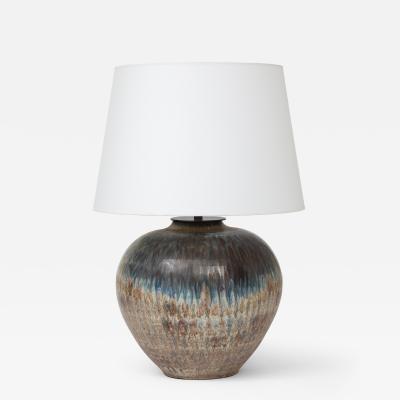 Arthur Andersson Arthur Anderson Ceramic Table Lamp Wall kra Sweden 1950s signed