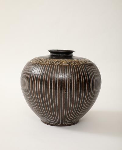 Arthur Andersson Large Arthur Andersson Floor Vase Wall kra Sweden c 1950s signed