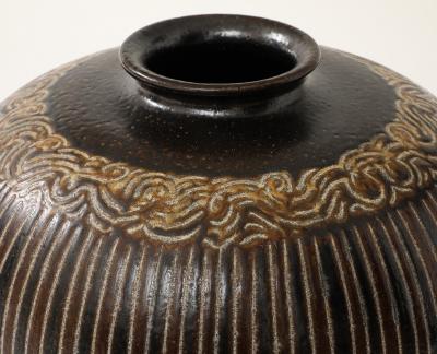 Arthur Andersson Large Arthur Andersson Floor Vase Wall kra Sweden c 1950s signed