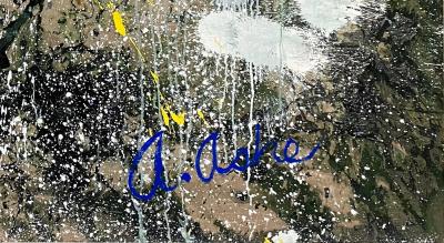 Arthur Ashe Tennis Racket Ball Splatter