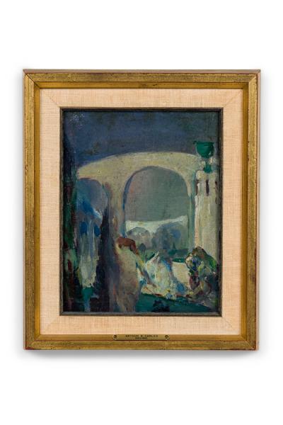 Arthur B Carles Arthur B Carles oil on board of study for Through the Arch Procession 