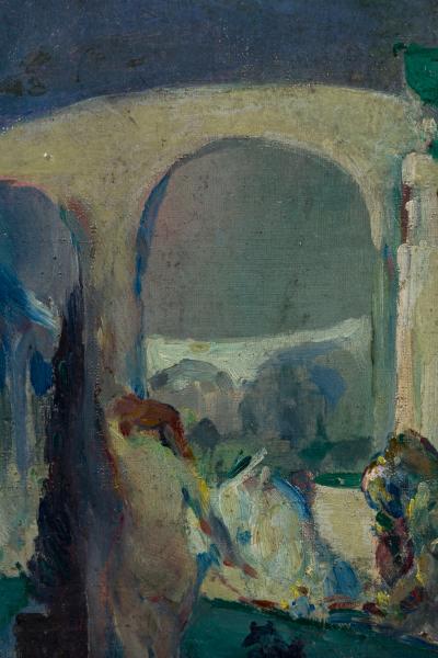 Arthur B Carles Arthur B Carles oil on board of study for Through the Arch Procession 