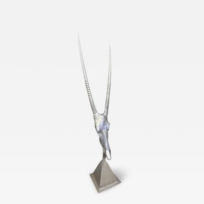 Arthur Court 1970s Arthur Court Aluminum Gazelle Sculpture