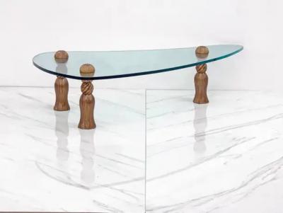 Arthur Court Arthur Court Biomorphic Glass Tassel Coffee Table