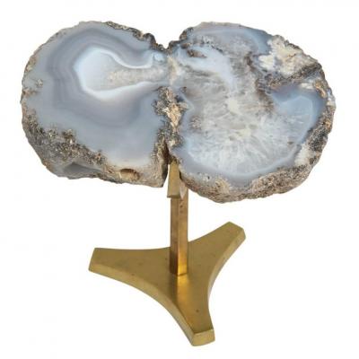 Arthur Court Arthur Court Geode Agate and Brass Signed