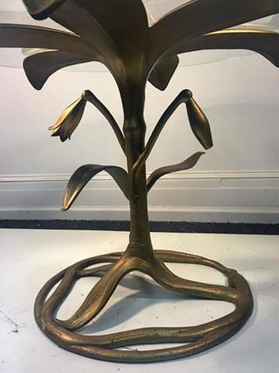 Arthur Court Great Arthur Court Gilded Tiger Lily Dining Table with Four Chairs