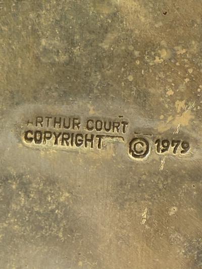 Arthur Court RABBIT PITCHER WITH CARNELIAN EYES BY ARTHUR COURT