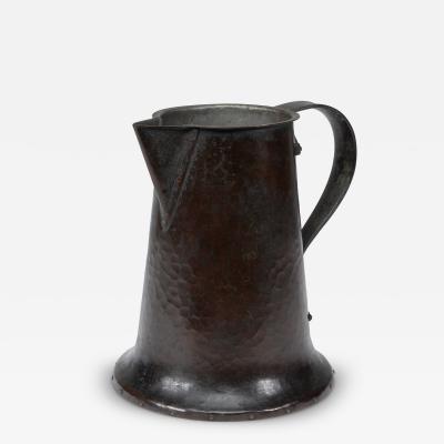Arthur Dixon Arthur Dixon for the BGH An Arts Crafts Hand hammered Copper Jug
