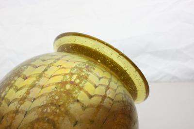 Arthur Douglas Nash Gold Chintz Art Glass Vase by Arthur Douglas Nash United States 1928