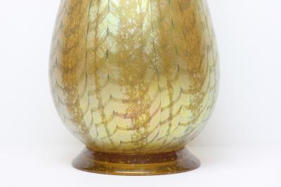 Arthur Douglas Nash Gold Chintz Art Glass Vase by Arthur Douglas Nash United States 1928