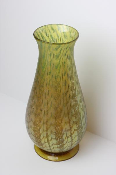 Arthur Douglas Nash Gold Chintz Art Glass Vase by Arthur Douglas Nash United States 1928