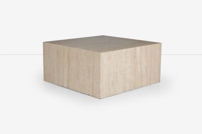Arthur Elrod Arthur Elrod Travertine Block Cocktail Table