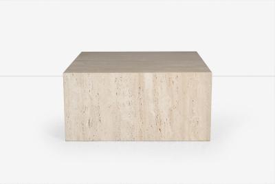 Arthur Elrod Arthur Elrod Travertine Block Cocktail Table