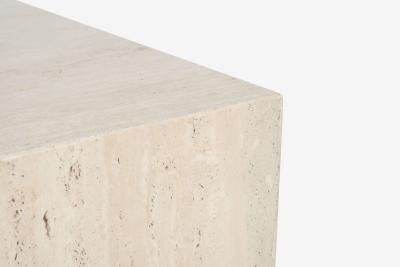 Arthur Elrod Arthur Elrod Travertine Block Cocktail Table