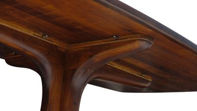Arthur Espenet Carpenter 1967 Arthur Espenet Carpenter Black Walnut Dining Table