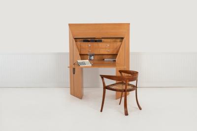 Arthur Espenet Carpenter Arthur Carpenter Espenet Curved Back Arm Chair 1980c 