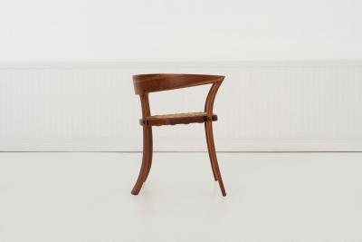 Arthur Espenet Carpenter Arthur Carpenter Espenet Curved Back Arm Chair 1980c 