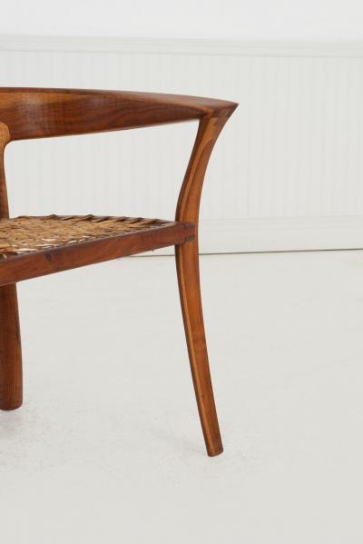 Arthur Espenet Carpenter Arthur Carpenter Espenet Curved Back Arm Chair 1980c 