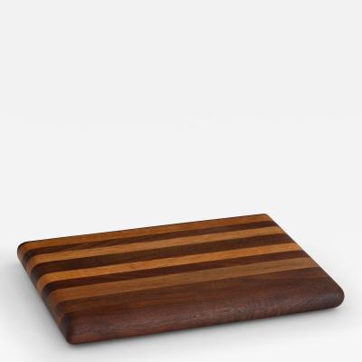 Arthur Espenet Carpenter Arthur Espenet Carpenter Wood Block Solid Alternating Walnut and Mahogany