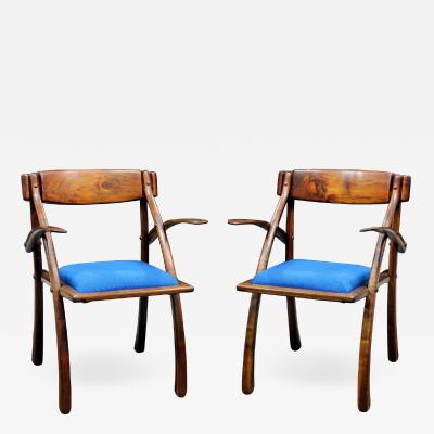 Arthur Espenet Carpenter Rare Pair of Wishbone Chairs by Arthur Espenet Carpenter