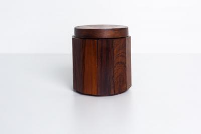 Arthur Espenet Carpenter Studio Craft Solid Rosewood Lidded Box in the Style of Arthur Espenet Carpenter