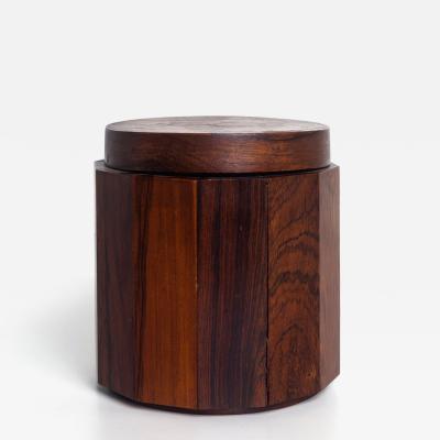 Arthur Espenet Carpenter Studio Craft Solid Rosewood Lidded Box in the Style of Arthur Espenet Carpenter