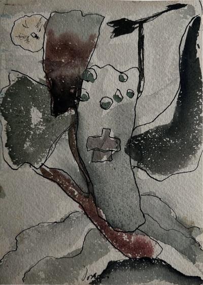 Arthur G Dove Study for Cross and Weather Vane 1935 