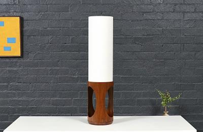Arthur Jacobs Arthur Jacobs Korina Wood Cylinder Table Lamp for Modeline of California