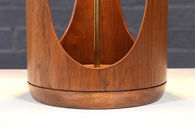 Arthur Jacobs Arthur Jacobs Korina Wood Cylinder Table Lamp for Modeline of California