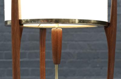 Arthur Jacobs Arthur Jacobs Sculpted Korina Wood Floor Lamp for Modeline of CA