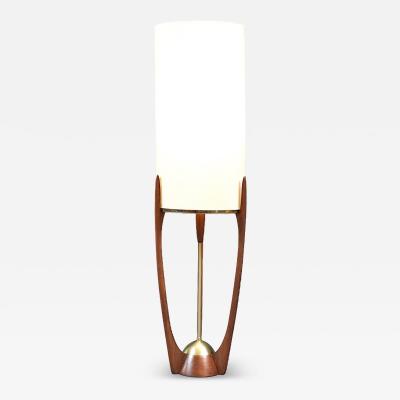 Arthur Jacobs Arthur Jacobs Sculpted Korina Wood Floor Lamp for Modeline of CA