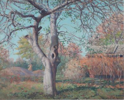 Arthur Meltzer American 1893 1989 The Old Apple Tree Oil painting