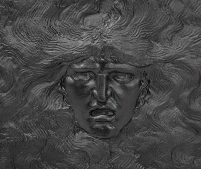 Arthur Osborne Cast iron fireback by Arthur Osborne