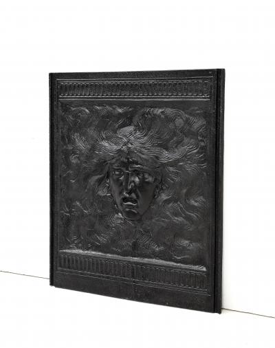 Arthur Osborne Cast iron fireback by Arthur Osborne