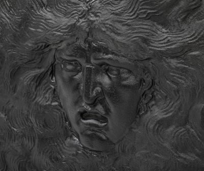 Arthur Osborne Cast iron fireback by Arthur Osborne