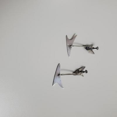 Arthur Smith Art Smith Kinetic Modernist Sterling Silver Earrings