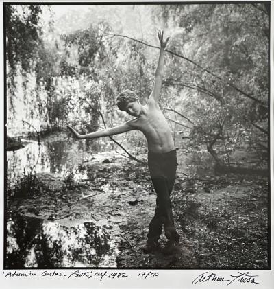 Arthur Tress Framed Editioned Vintage Photograph Adam in Central Park New York Arthur Tress