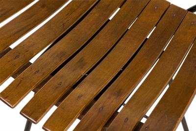 Arthur Umanoff American Mid Century Slatted Wooden Bar Stools