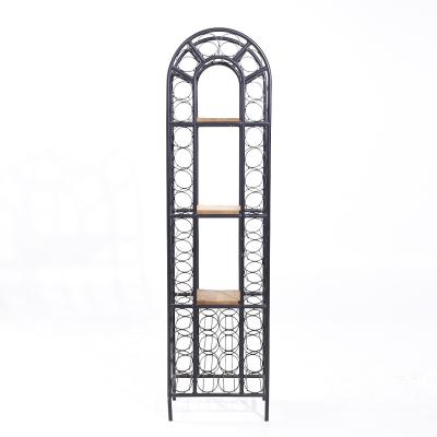 Arthur Umanoff Arthur Umanoff Mid Century 40 Bottle Tall Iron Wine Rack