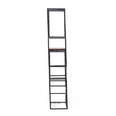 Arthur Umanoff Arthur Umanoff Mid Century Iron and Wood 16 Bottle Wine Rack