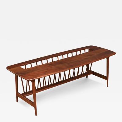 Arthur Umanoff Arthur Umanoff Spindle Coffee Table w Magazine Shelf