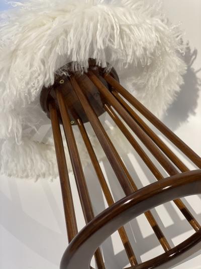 Arthur Umanoff Arthur Umanoff Walnut Spindle Mid Century Stool Side Table