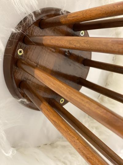 Arthur Umanoff Arthur Umanoff Walnut Spindle Mid Century Stool Side Table