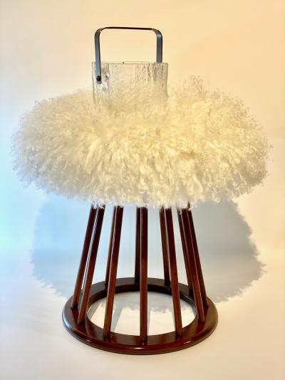 Arthur Umanoff Arthur Umanoff Walnut Spindle Mid Century Stool Side Table
