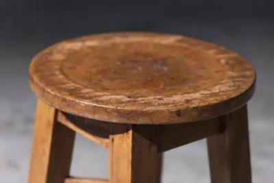 Artisan Arts Crafts Stool France Early 20th Century