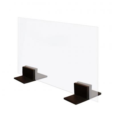 Artisan Glass and Blackened Steel footed Fire Screen 2023